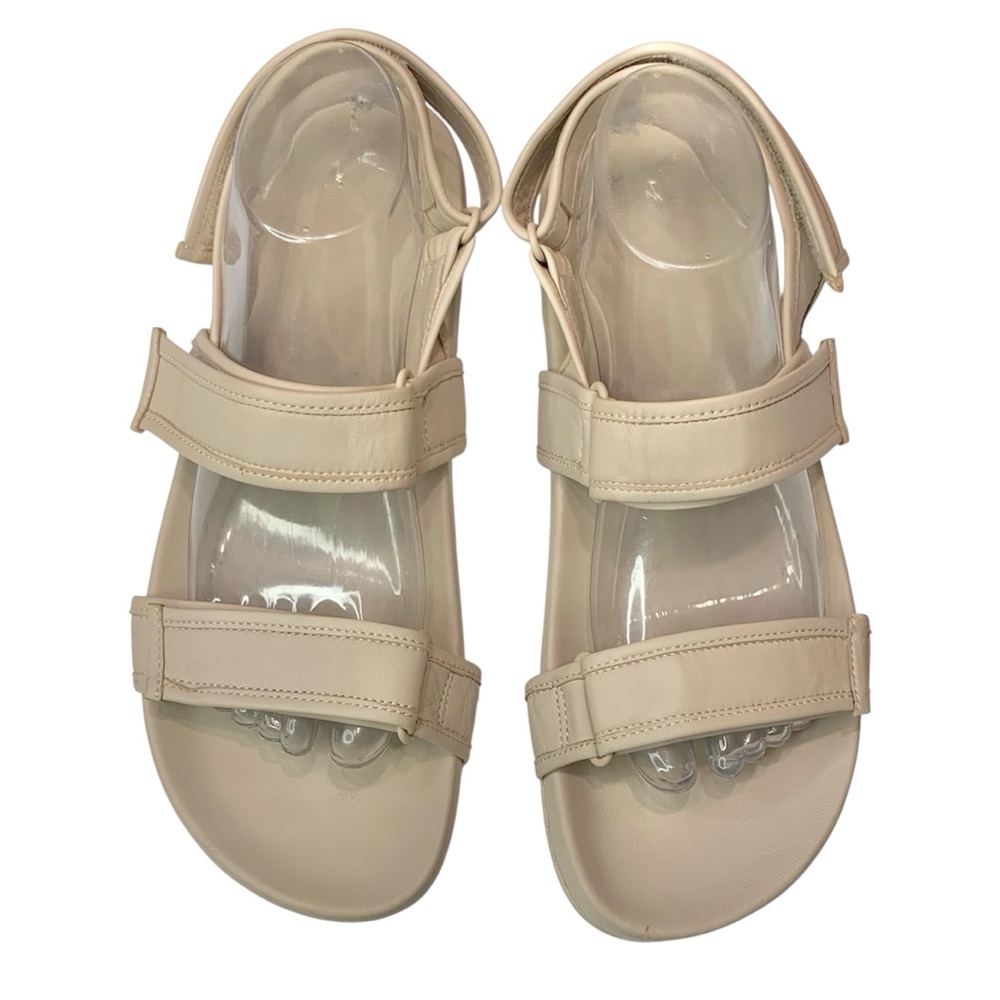 J CREW Upper Marlow Leather Strappy Sandals in Dusty Shell Sz 10